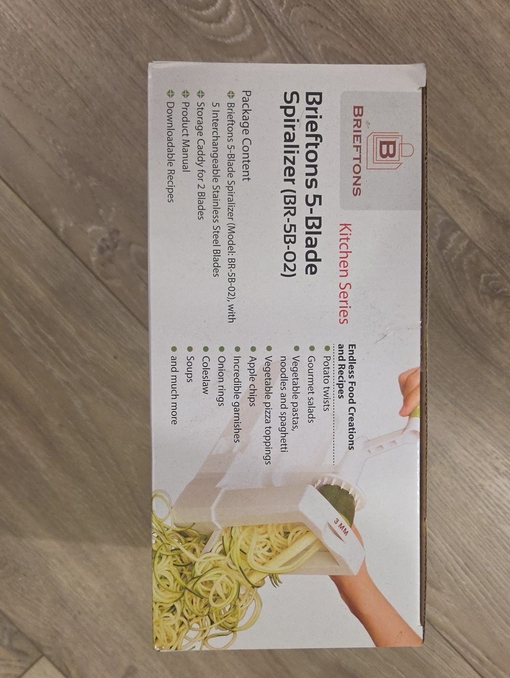 Brieftons 5-Blade Spiralizer - White